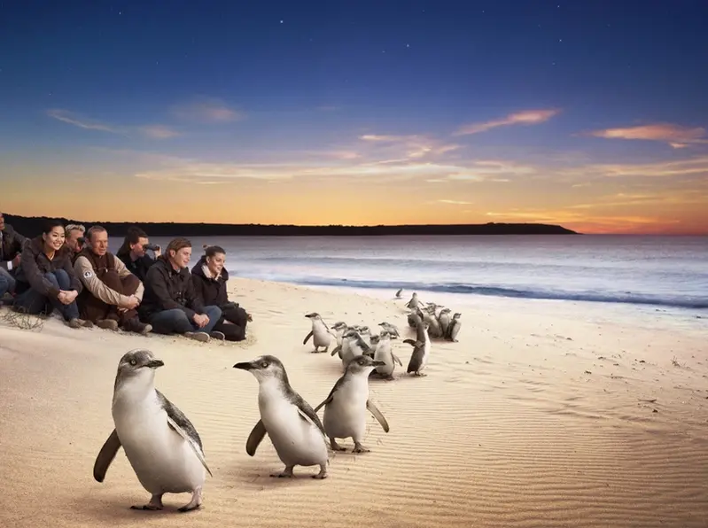 Rientro dei Pinguini su Phillip Island Australia