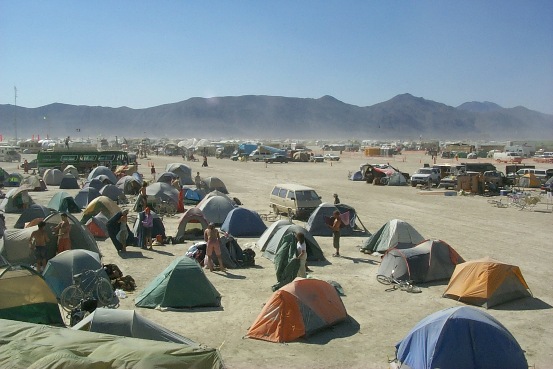 Famoso raduno nel deserto de Nevada
