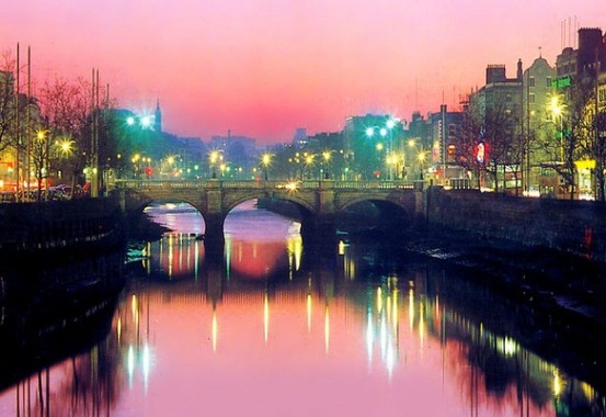 Splendida veduta di Dublino