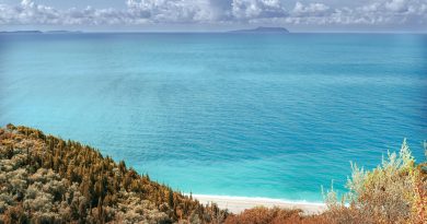 Spiaggia con acque cristalline turchesi di Ksamil in Albania estate 2026